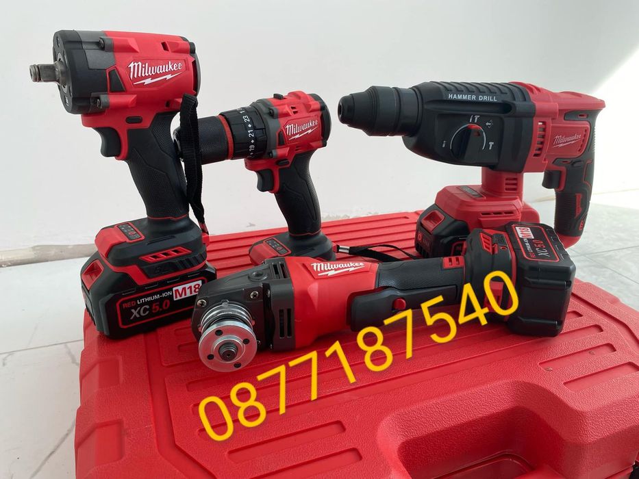 4в1 комплект Милоки 18V 5A