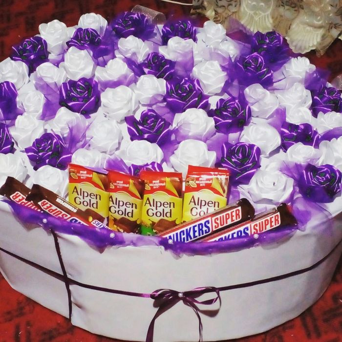 Sun'iy  gullar. Искусственные цветы из ленты и гофрированные бумаги.