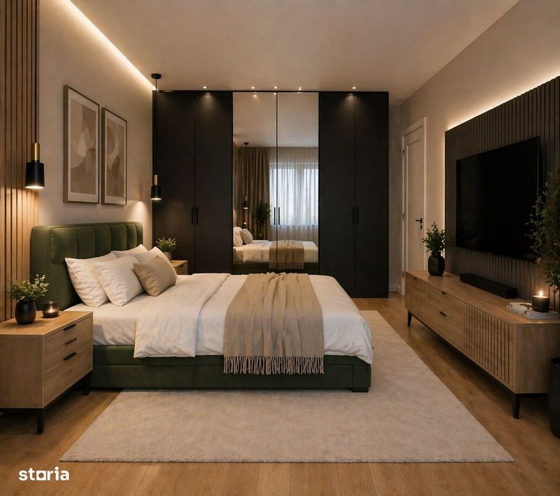 Apartament 3 camere, 2 bai, AC inclus, finisat, parc, Str. Stelelor