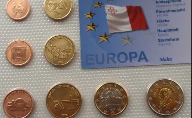 редки ПРОБНИ евросетове монети (не са в обращение)