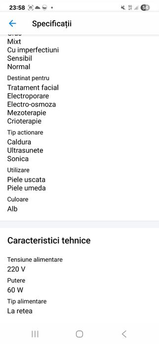 Combina cosmetica Juviskin cu 3 functii Mezoterapie fara ace, Ultrasun