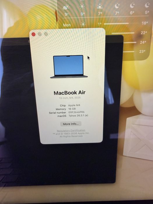 MacBook Air M4 13" 16 256 Midnight DE