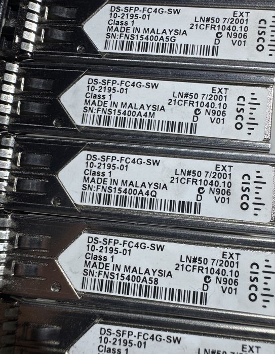 Cisco - DS-SFP-FC4G-SW - 4 Gbps Fibre Channel-SW SFP, LC
