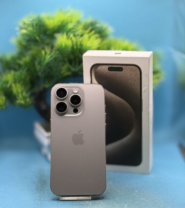 ПЕРФЕКТЕН!!! Apple iPhone 15 Pro, 128GB, 5G, Natural Titanium