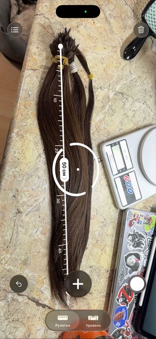 Натуральные волосы для наращивания шоколадные