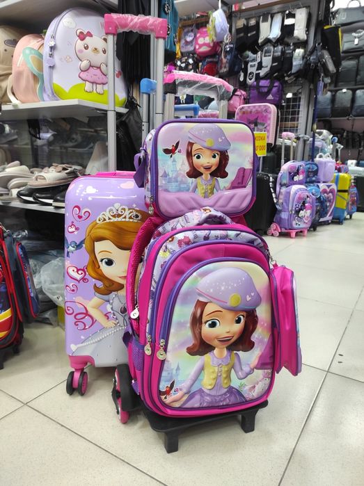 Чемоданчик плюс школьный рюкзак вместе бокс ланч пеналом