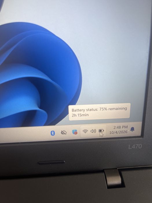 Laptop Lenovo L470 ; i5 7200U ; 8 GB RAM ; SSD 128 GB