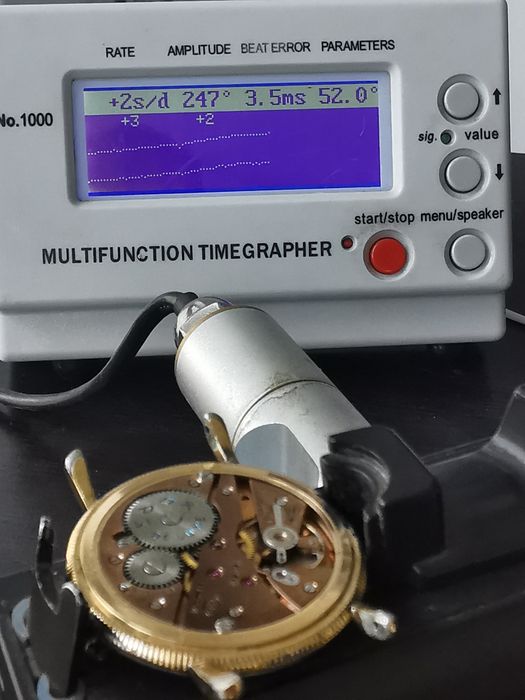 Ceas EDOX De Luxe - Jumbo - 37 mm Funcționează excelent - Rar!