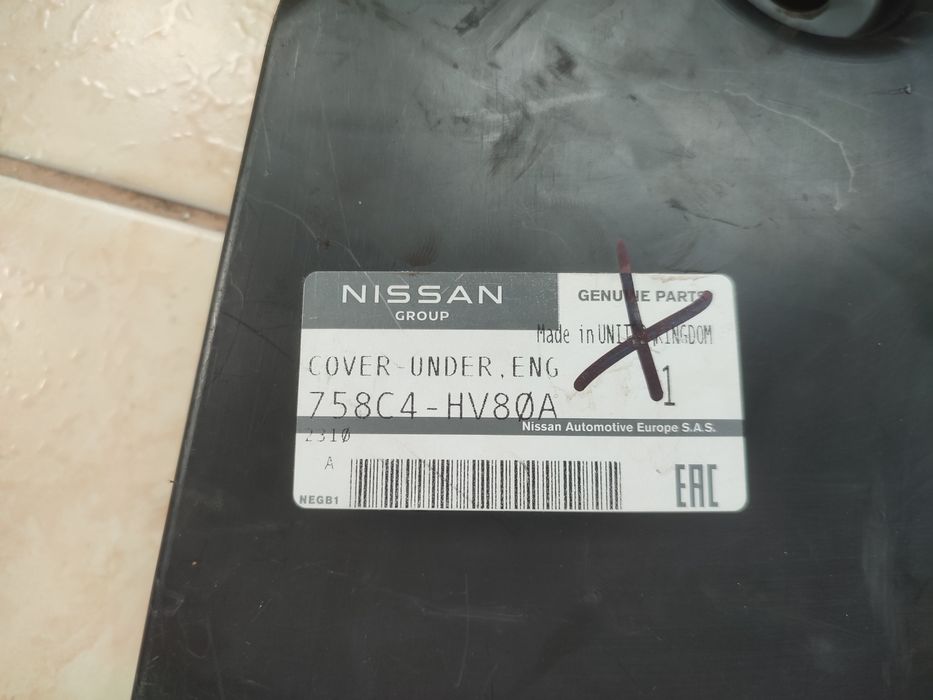 Scut protecție cutie de viteze NISSAN QASHQAI 2  J11 Facelift 2013/2021  758C4-