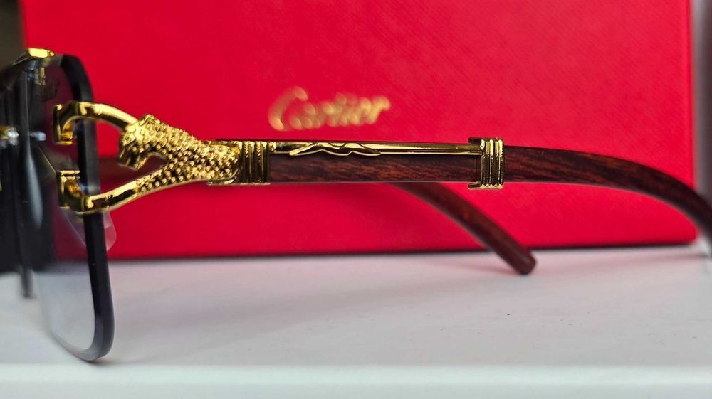Ochelari de soare Cartier Leopard Blue