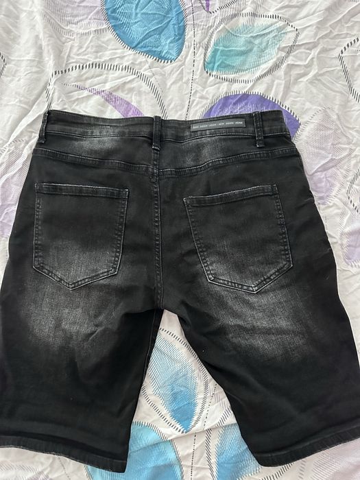 Мъжки къси дънки черни!