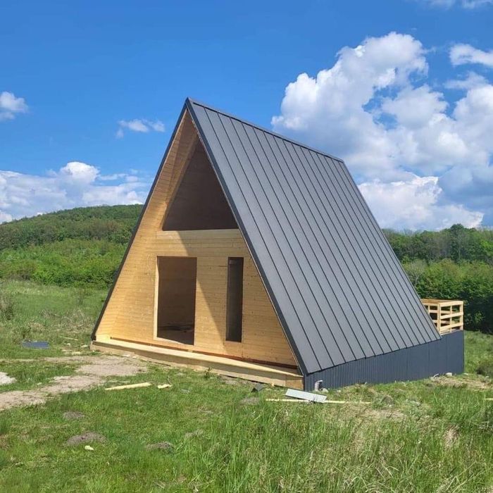 Cabane A-Frame din lemn