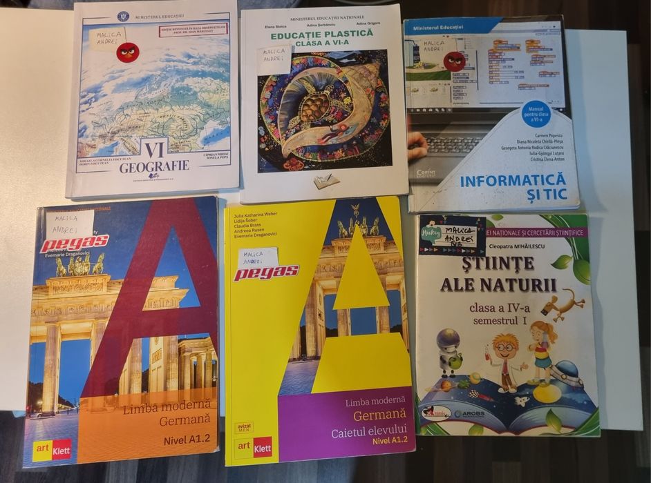 Manuale clasa 5 și 6 - 10 lei/buc