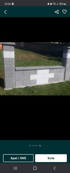 Boltari aparenti  pentru garduri și zidarie