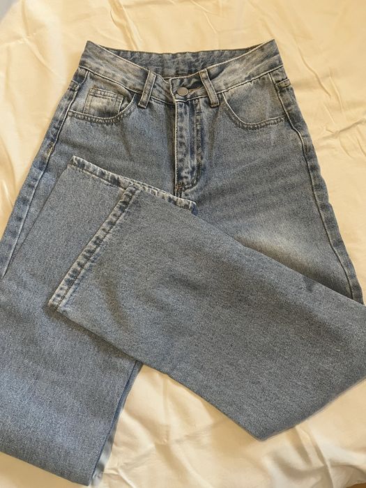 Дънки wide leg носени един път размер:32 или xxs