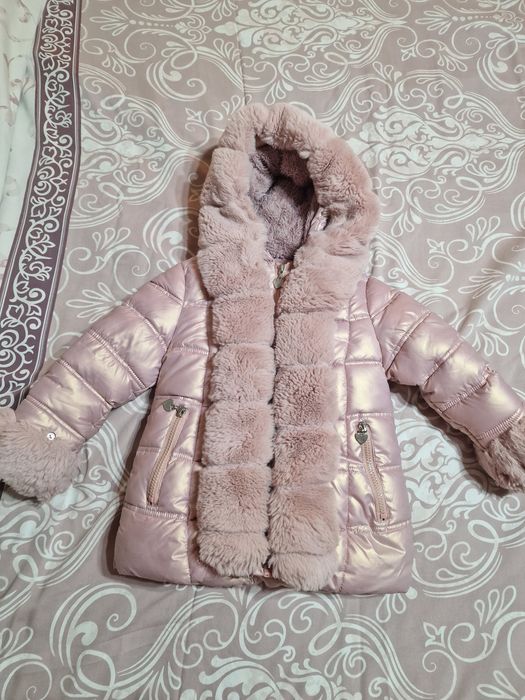 Пухено яке за момиченце