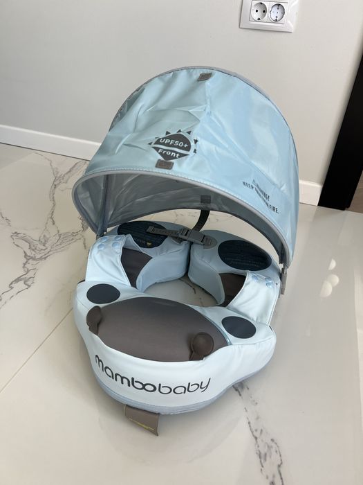 Colac de înot pentru bebeluși ne-gonflabil + copertina UPF50+