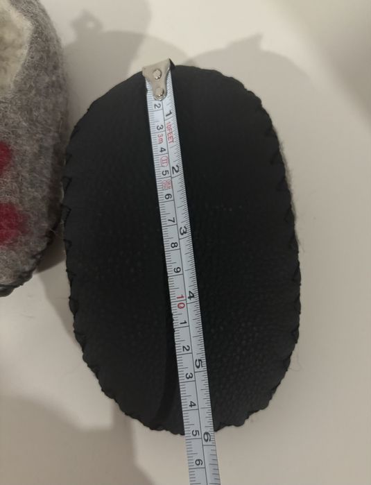 Papuci casa copii, lana impaslita