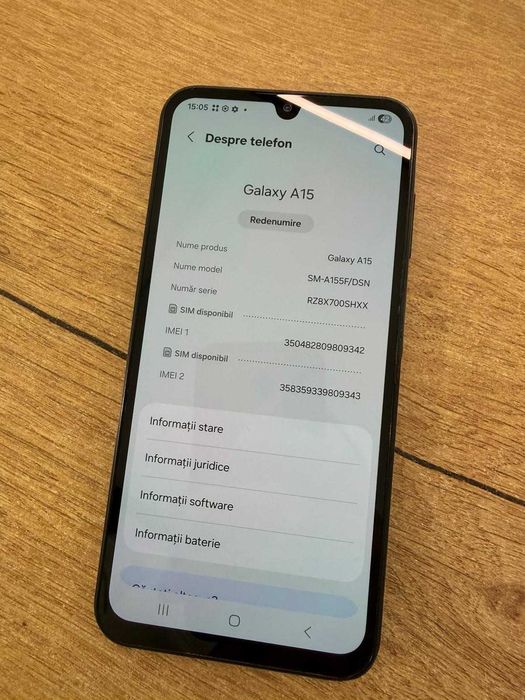 Samsung Galaxy A15 128GB 4GB RAM Dual SIM Garantie 12 Luni