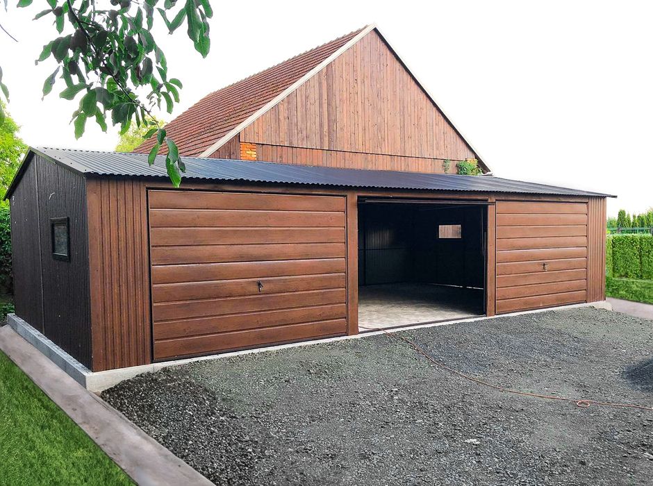 Garaj pe structura metalica 3.5 x 5.5m