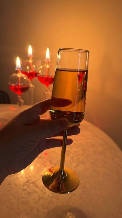 Масляные стеклянные свечи