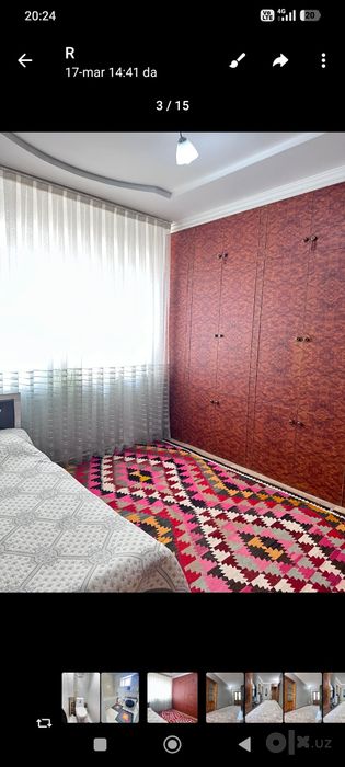 Кибрай тумани Бобур2 28кв 3хона 2 этаж 4 эиажли дом