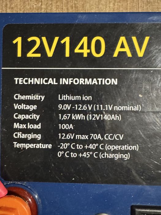 Baterie Rebelcell 140ah