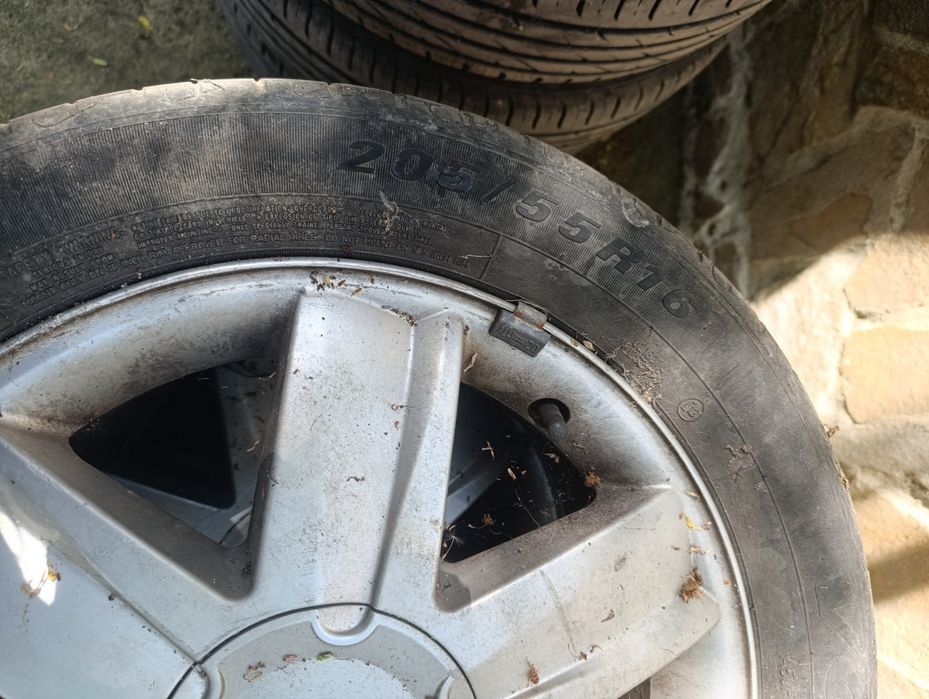 4 броя алуминиеви джанти с гуми за Рено/Дачия 205/55/16