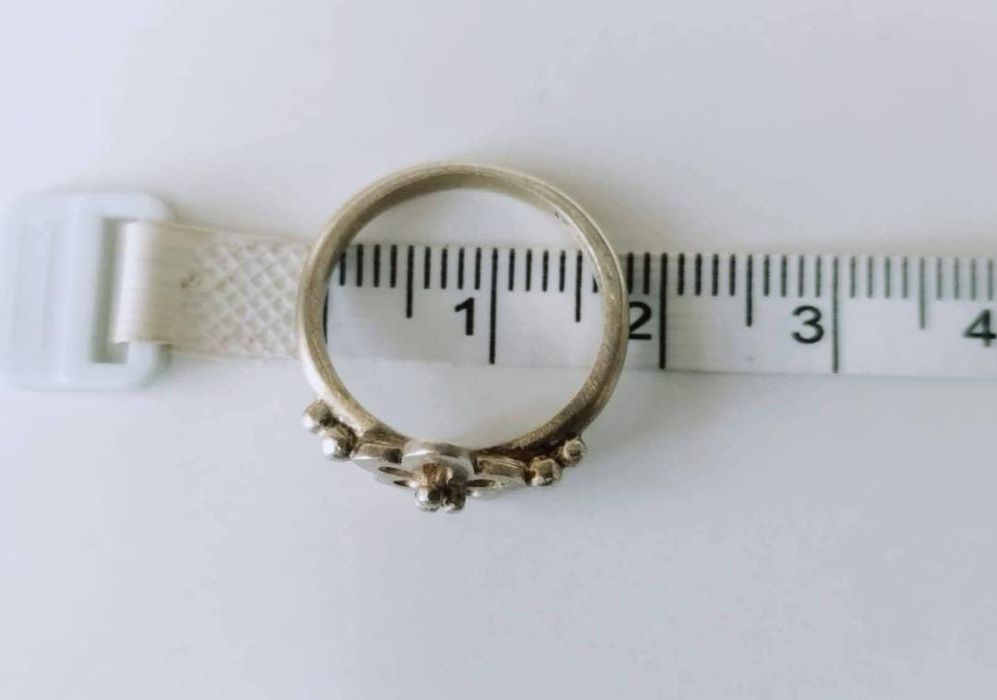 Vechi inel argint 925 placat cu aur, copii