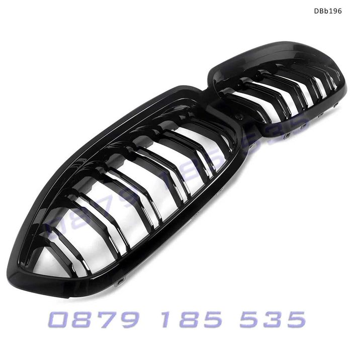 Двойни бъбреци / предна тунинг решетка за BMW 8 G14 G15 G16 LCI 2022+, черни – DBb198 бмв г14 г15 предни светещи решетки