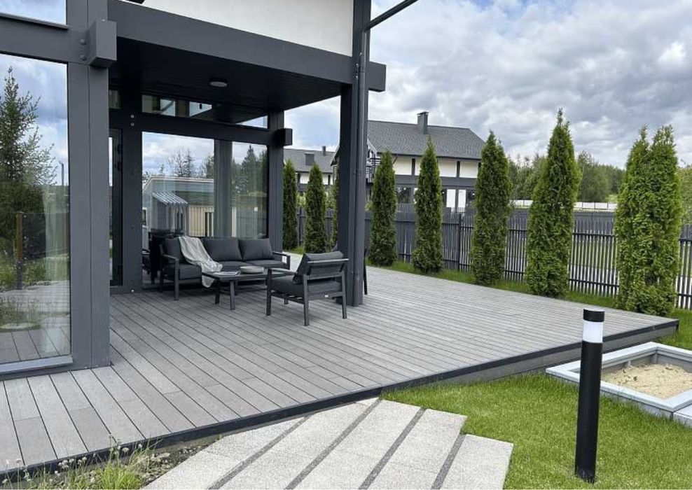 Террасная доска, ДПК, Декинг, монтаж