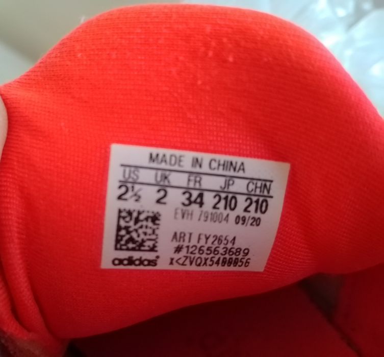 Продам кроссовки детские Adidas, 34 размер