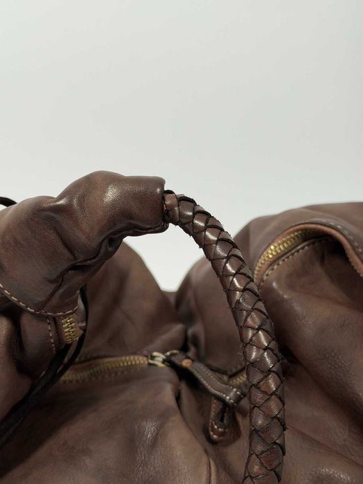 Дамска чанта голяма - естествена телешка кожа - Италия - 100% Leather
