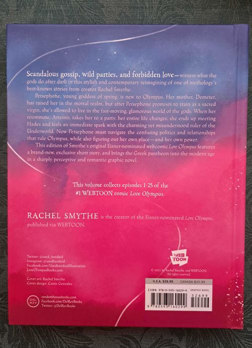 Lore Olympus vol. 1-5, english hardcover