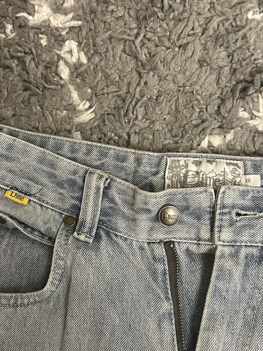 blue baggy dime jeans