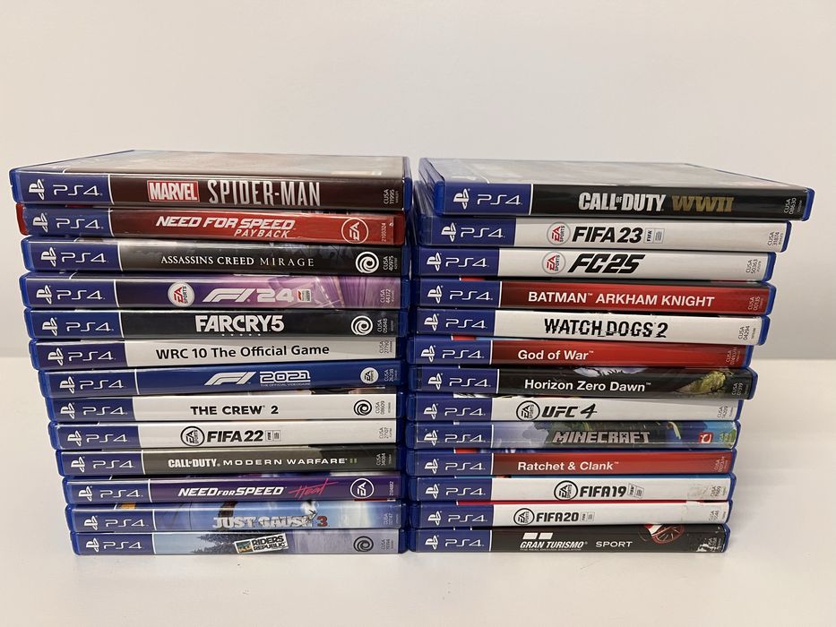 Pachet complet PlayStation 4 Pro 1TB – 26 jocuri + Logitech G29 + Stand + 2 controllere