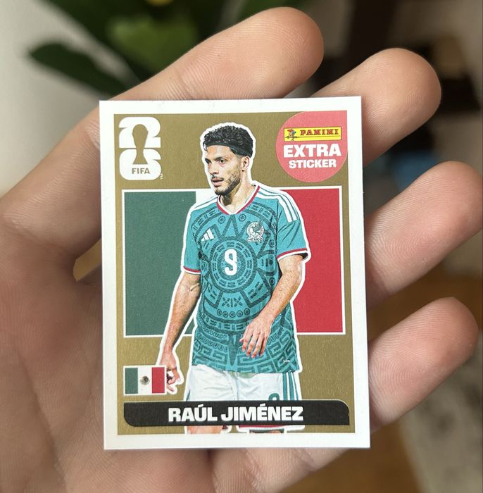 VAND SAU SCHIMB /// Panini extra card Raul Jimenez Gold. Stare perfecta