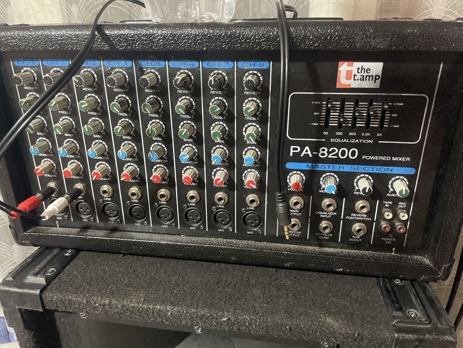 Две колони с вграден микксер и осилвател