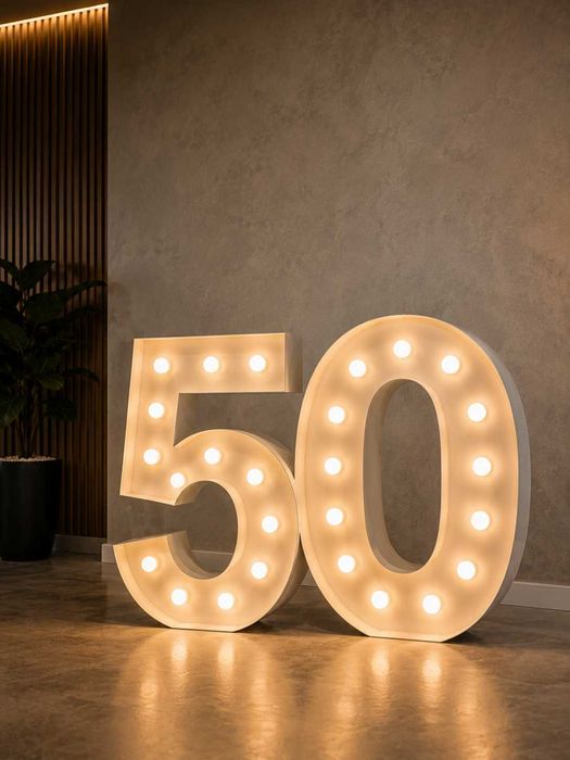 Cifre volumetrice luminoase -Numere LED personalizate