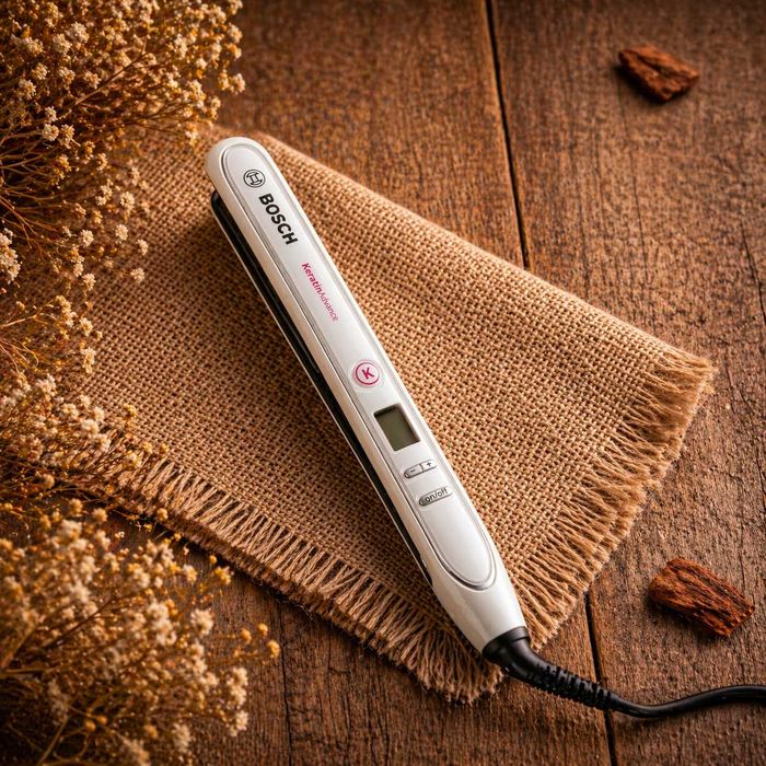 Placă de păr Bosch Keratin Advance – stare excelentā, încălzire rapidă