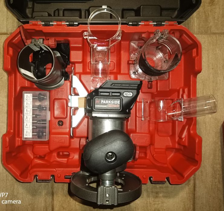 Parkside performance freza pe baterie 20V mașina frezat imbinari canal