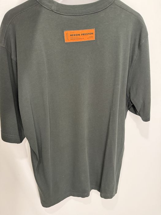 Tricou Heron Preston M original alb negru