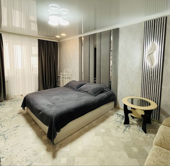 ПОСУТОЧНО 1 ком ЛЮКС.ЦЕНТР (г.Сатпаев). WI FI. Смарт ТВ. Чисто и Уютно