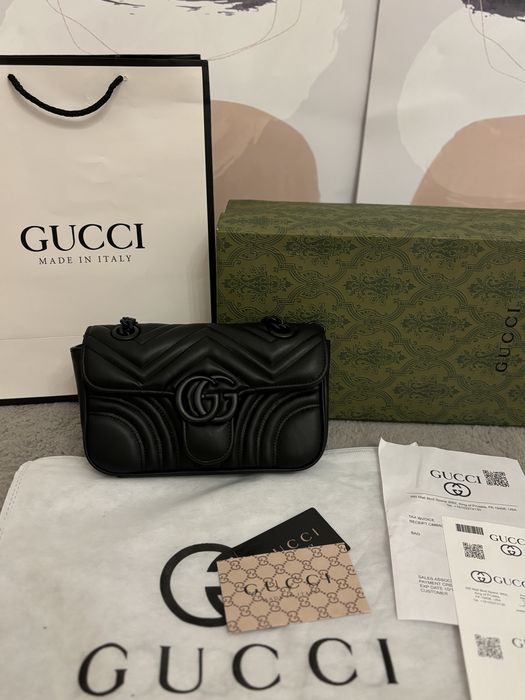 Geantă/Poșetă Gucci GG Marmont Quilted Black