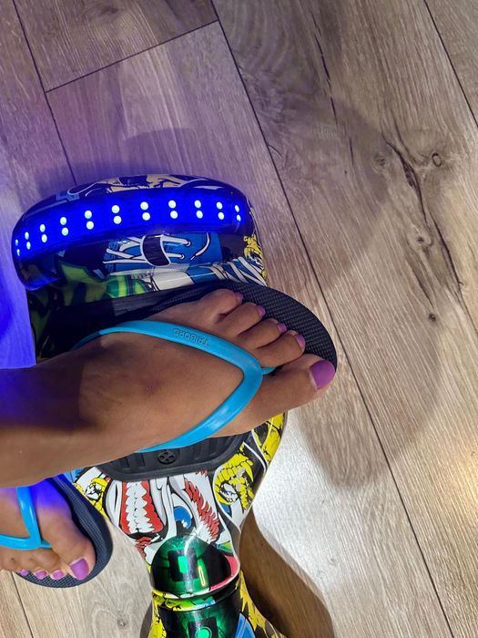 Hoverboard multicolor cu leduri