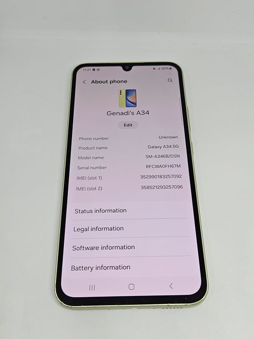 Samsung Galaxy A34 128Gb/6Ram