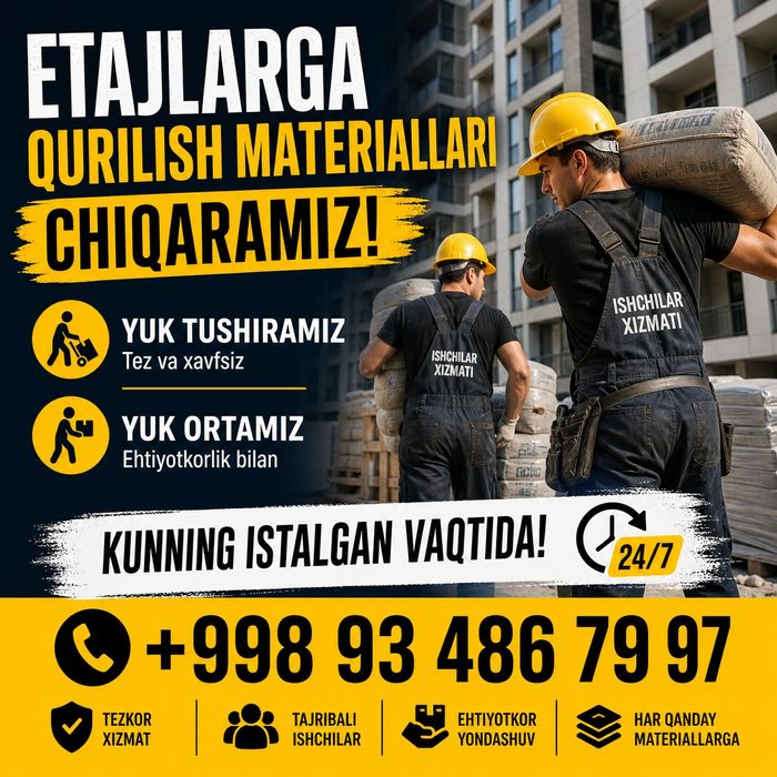 Etajlarga yuk chiqaramiz