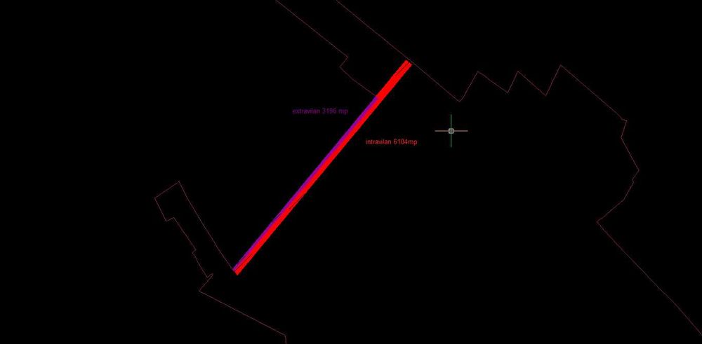 Vand 9300mp:  Intravilan supr. 6104 mp, extravilan 3196mp