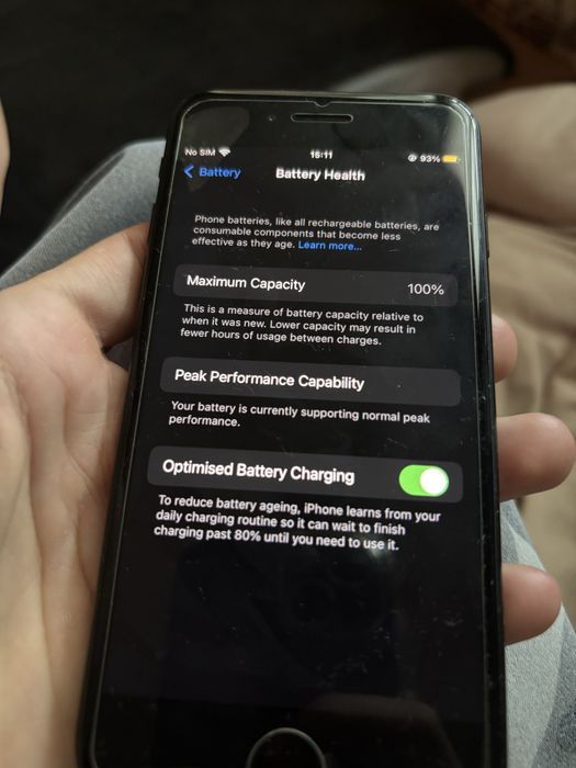 Iphone 7 black 32gb КАТО НОВ!