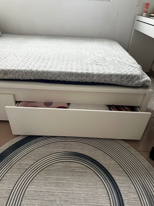 Спалня с матрак и подматрачна рамка, 120 см-Икеа